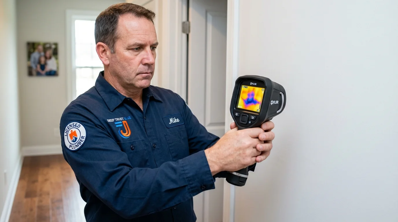 Thermal imaging leak detection by Johns Plumbing LLC in East Petersburg